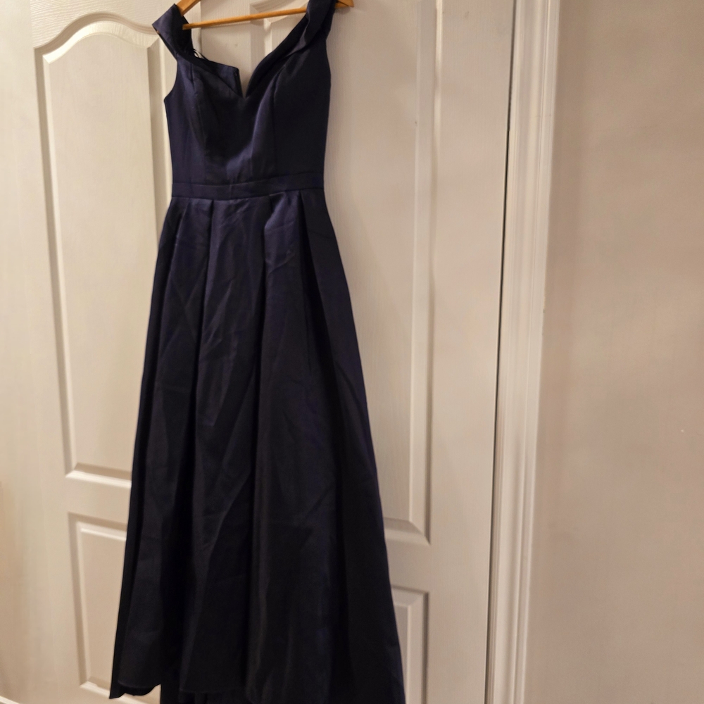 Xscape Blue Sweetheart Maxi Gown for Prom